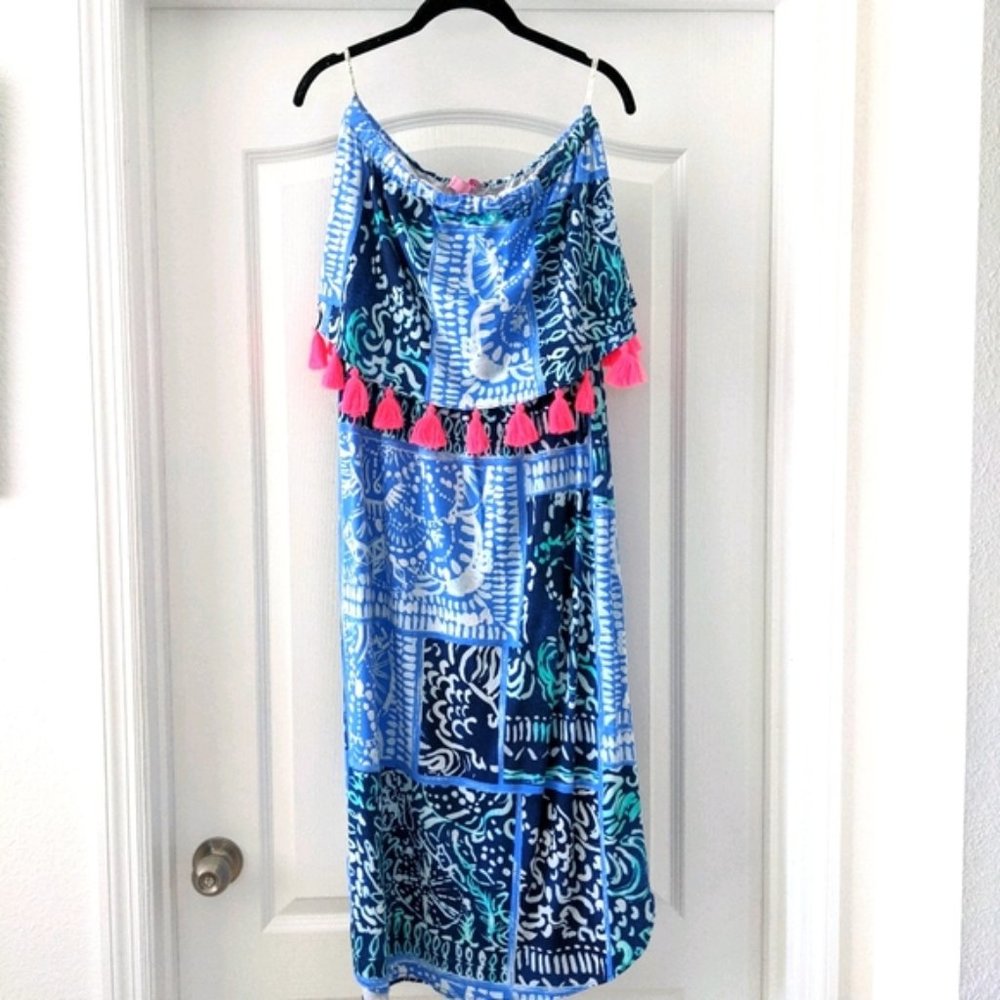 Women's Lilly Pulitzer Strapless Midi Dress